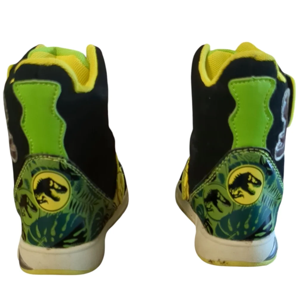 JURASSIC WORLD Black And Green Dinosaur Winter Snow Boots Toddler 6